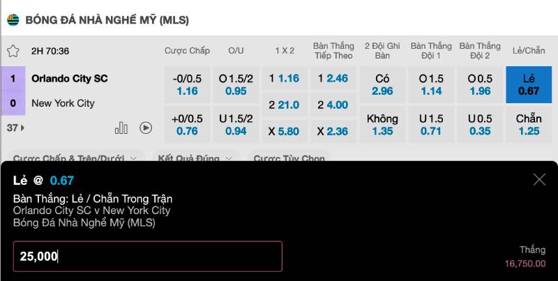 Cách chơi và tính tiền kèo chẵn lẻ bóng đá